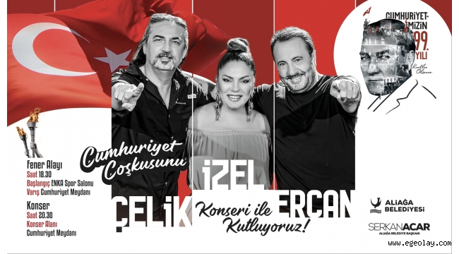 Cumhuriyet'in 99.Yılı Aliağa'da Coşkuyla Kutlanacak