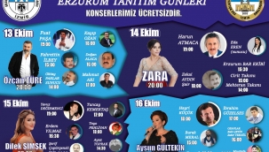 Tanıtım Gününde Erzurum'un ürünleri ve kültürleri İzmir'e taşınacak.. 