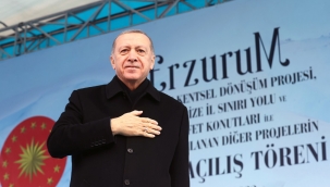 Cumhurbaşkanı Erdoğan, Erzurum'da toplu açılış törenine katıldı 