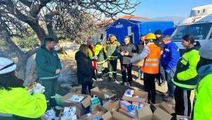 Başkan Batur deprem bölgesinde 