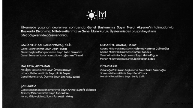 İYİ Parti'de kriz masası oluşturuldu