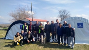 Kahramanmaraş ve çevresindeki 40 köyde İzmir dayanışması 