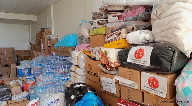 MHP Karşıyaka'dan Deprem Yardım Mağazası 