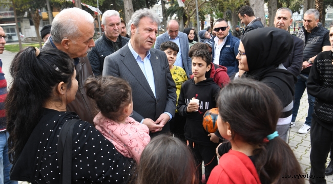Başkan İduğ, depremzede aileler ile buluştu 