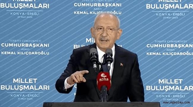 Cumhurbaşkanı adayı Kılıçdaroğlu Konya'da Millet Buluşması'nda konuştu: Bu ülkeye adaleti getireceğim 