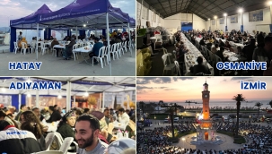 İzmir Büyükşehir Belediyesi 4 ilde 25 bin kişilik iftar sofrası kurdu 