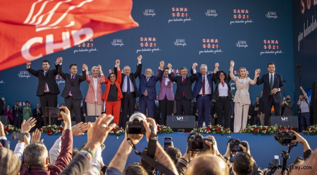 CHP Lideri ve Cumhurbaşkanı Adayı Kılıçdaroğlu İzmir'de: "Ayrılmak Değil Kucaklaşmak, Kavga Değil Barışmayı Sağlama Seçimi" 