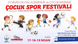 Çiğli "23 Nisan Çocuk Spor Festivaline" Hazır 