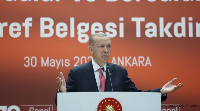 Cumhurbaşkanı Erdoğan: