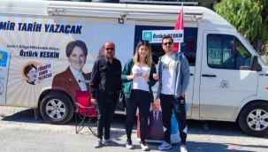 Karavanını İYİ Partili Öztürk Keskin İçin seçim bürosu yaptı 