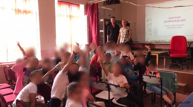 Öğrencilere mutlu patiler semineri gerçekleştirildi