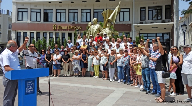 Çeşme'de siyasi parti ve STK'lardan ÇEDES'e tepki 