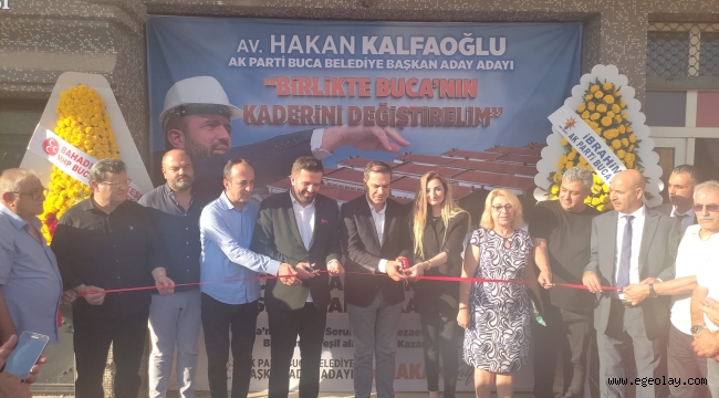 Hakan Kalfaoğlu İzmir'deki ilk Seçim Koordinasyon Ofisini açtı 