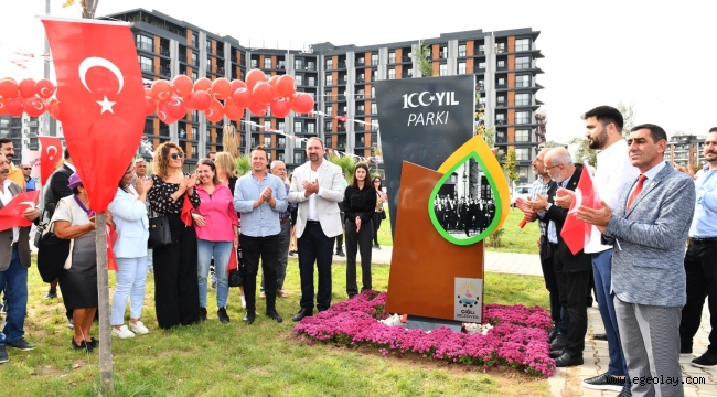 Çiğli Belediyesi'nden Cumhuriyetin 100. Yılına Özel Park Açılışı 