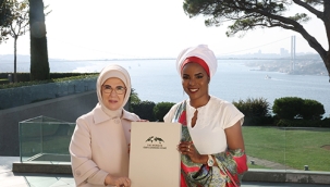 Emine Erdoğan, Burundi Cumhuriyeti Devlet Başkanı'nın eşi Angeline Ndayishimiye ile görüştü 