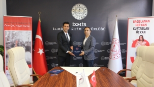 İzmir İl Milli Eğitim Müdürlüğü ile Kızılay Arasında Protokol İmzalandı