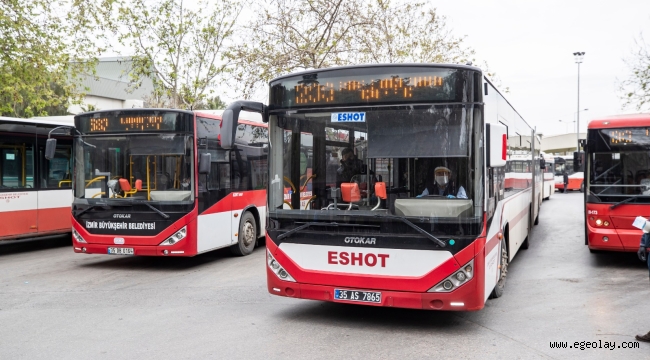 Bayraklı TOKİ bölgesine 4 hatta toplam 21 otobüs hizmet veriyor 