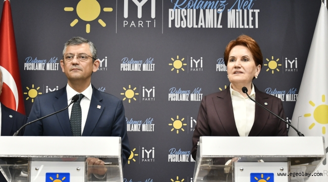 Özgür Özel ve Meral Akşener'den 'ittifak' açıklaması 