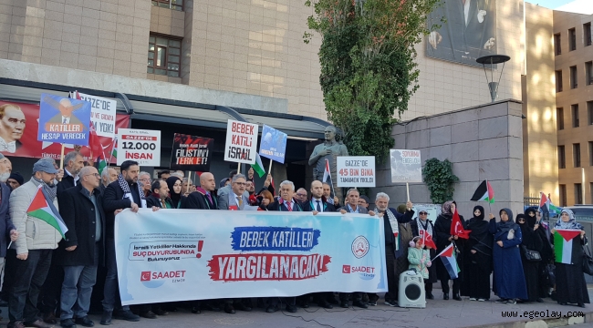 Saadet Partisi İzmir İl Başkanlığı'ndan İsrailli Yetkililer Hakkında Suç Duyurusu 