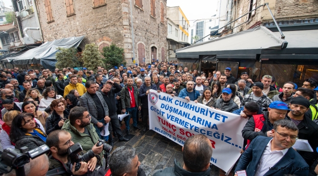 Belediye-İş Sendikası'ndan Başkan Soyer'e destek 