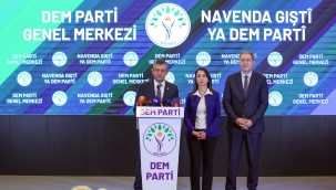 CHP Genel Başkanı Özgür Özel, DEM Parti Eş Genel Başkanları Tülay Hatimoğulları ve Tuncer Bakırhan ile Görüştü 