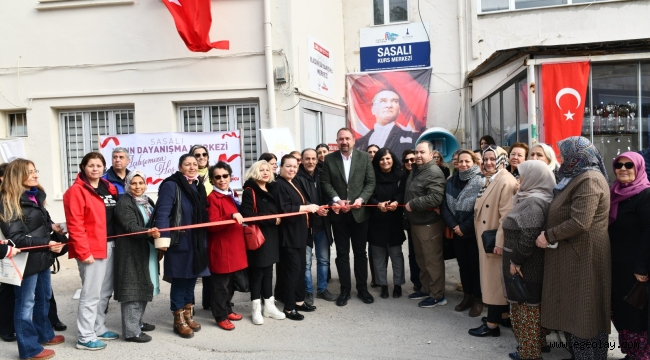 Çiğli Belediyesi 4. Kadın Dayanışma Merkezini Sasalı'da Açtı 