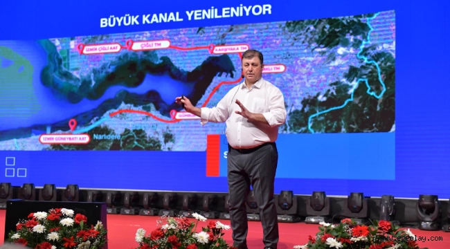 Başkan Cemil Tugay, projelerini "İzmir Geleceğe Doğru" sloganıyla açıkladı 