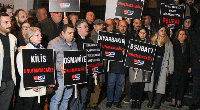 CHP İzmir'den 04.17'de, 6 Şubat Anması