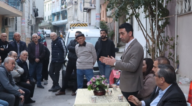  CHP'li İrfan Önal, Bayraklı'yı karış karış geziyor 