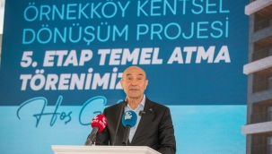 Başkan Soyer Örnekköy'de temel atma töreninde konuştu: "Mesaimin son saatine kadar çalışmaya devam edeceğim" 