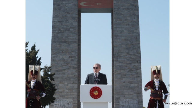 Cumhurbaşkanı Erdoğan, 18 Mart Şehitleri Anma Günü Töreni'ne katıldı 