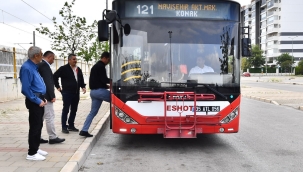 Başkan Tugay’a “otobüs hattı” teşekkürü 