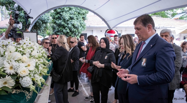 Başkan Tugay Mine Piriştina'nın cenaze törenine katıldı 