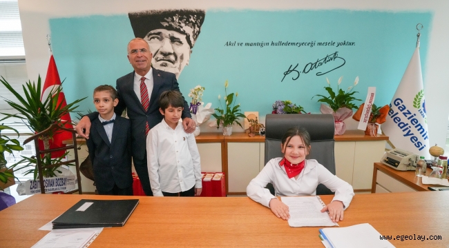 Gaziemir'in çocuk başkanları 