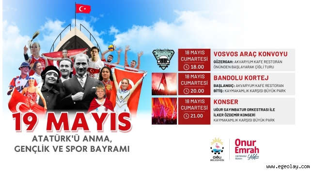 Çiğli Belediyesi 19 Mayıs'ı Coşkuyla Kutlayacak