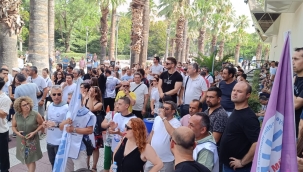 İzmir Büyükşehir Belediyesi'nde memurlar iş bıraktı 