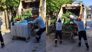 Karabağlar'da bayram boyunca 3148 ton evsel atık toplandı 