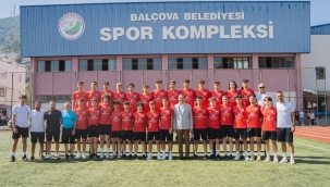 Yiğit'ten genç sporculara moral veren uğurlama 