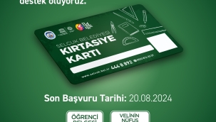 Efes Selçuk Belediyesi Kırtasiye Kartı ile Öğrencilerin Yanında 