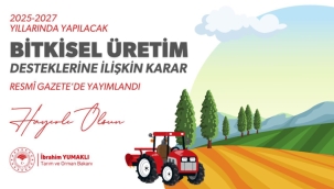Tarımsal üretimde yeni dönem 