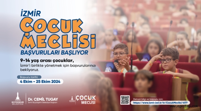 İzmir Çocuk Meclisi başvuruları başlıyor