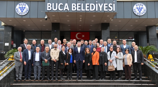 Bucalı muhtarlardan Başkan Görkem Duman'a topyekûn destek