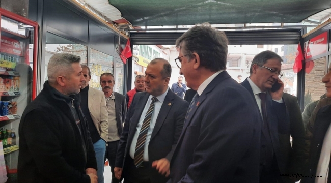 CHP Ekonomi Heyeti, Malatya'da Depremzede Esnafı Ziyaret Etti