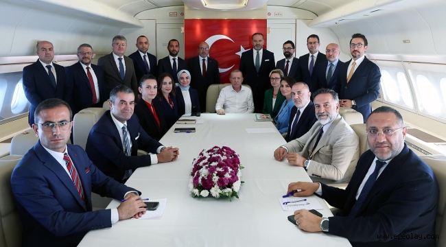 Cumhurbaşkanı Erdoğan, Brezilya dönüşü uçakta gazetecilerin sorularını yanıtladı