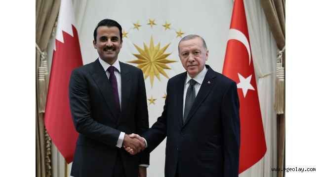 Katar Emiri Şeyh Temim Cumhurbaşkanlığı Külliyesinde