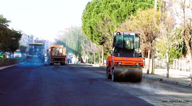 Başkan Tugay söz verdi, 2025 yılı asfalt seferberliğiyle başladı