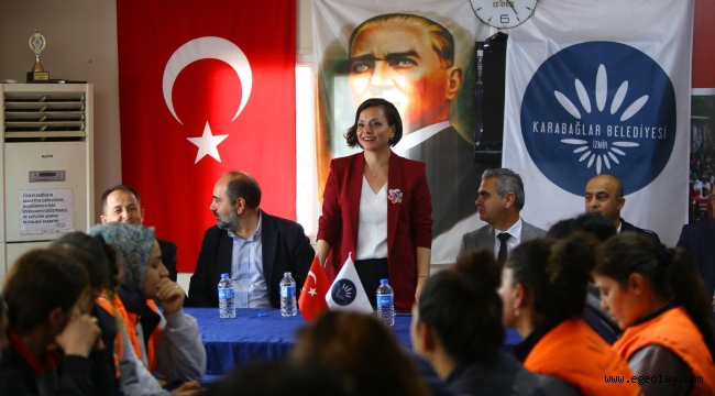Başkan Kınay'dan çalışanlarına anlamlı ziyaret "Birlikte Daha Güçlüyüz"