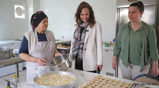 Başkan Ünsal'dan üreten kadınlara destek ziyareti