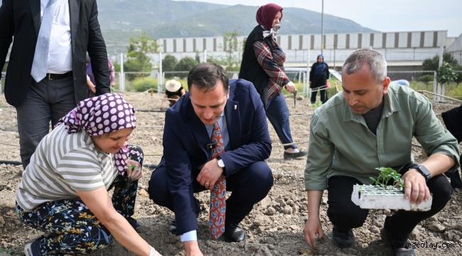 Bornovalı kadınlar Kent Bostanı'nda kendi elleriyle üretiyor