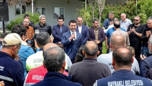 Başkan Önal, şantiyede işçilerle buluştu 